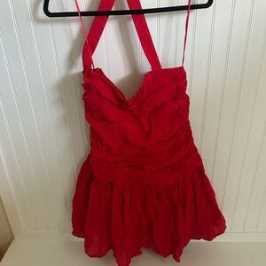 Abercrombie & Fitch Scarlet Halter Dress